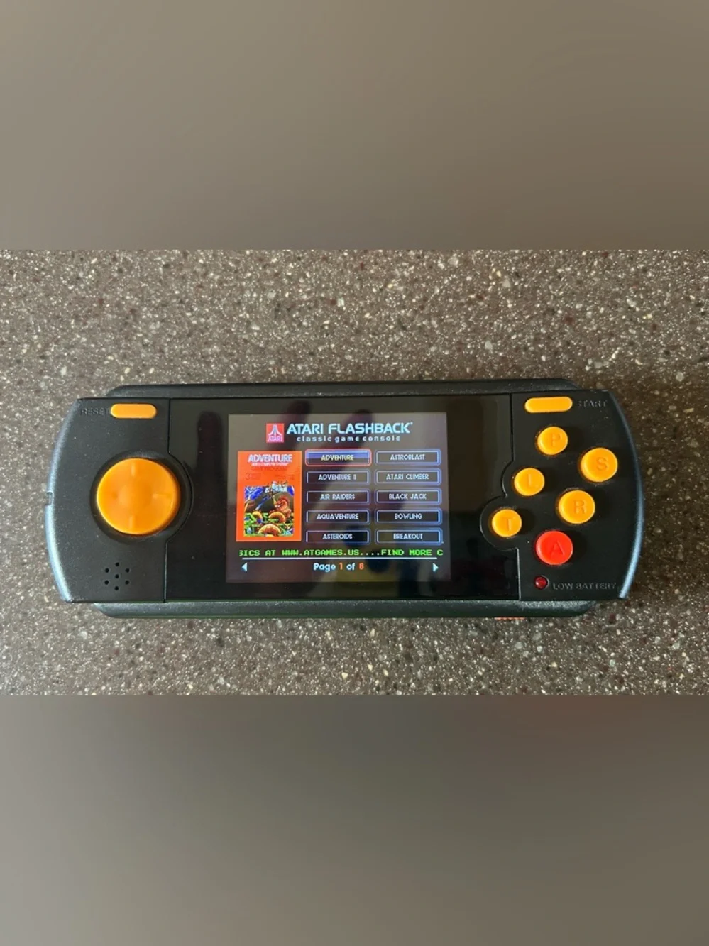 Atari Flashback Portable handheld game console.